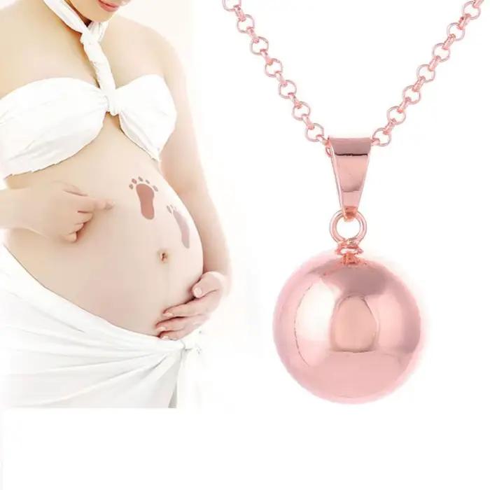 Collier boule d'harmonie brillant de grossesse