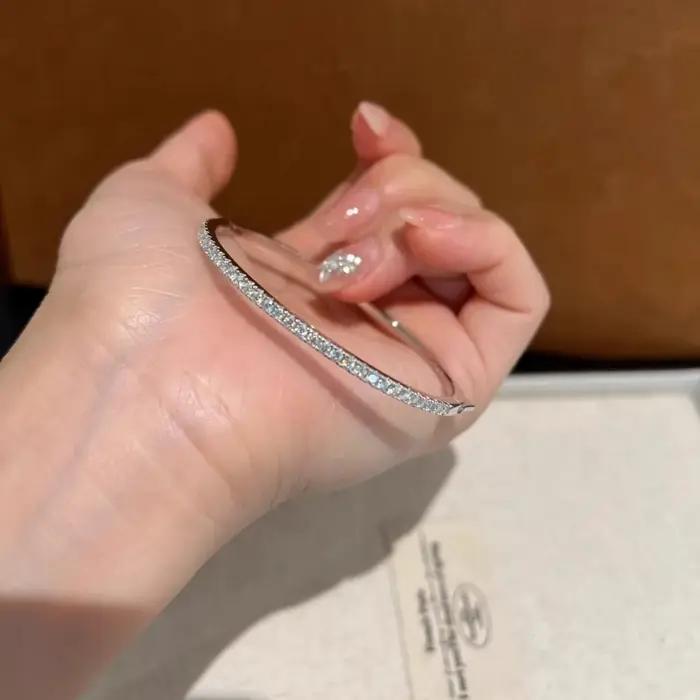 Bracelets Moissanite en diamant éternité pour femmes