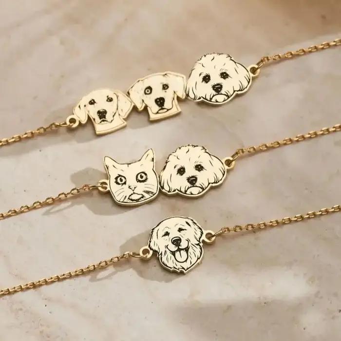 Bracelet personnalisé avec Portrait d'animal de compagnie