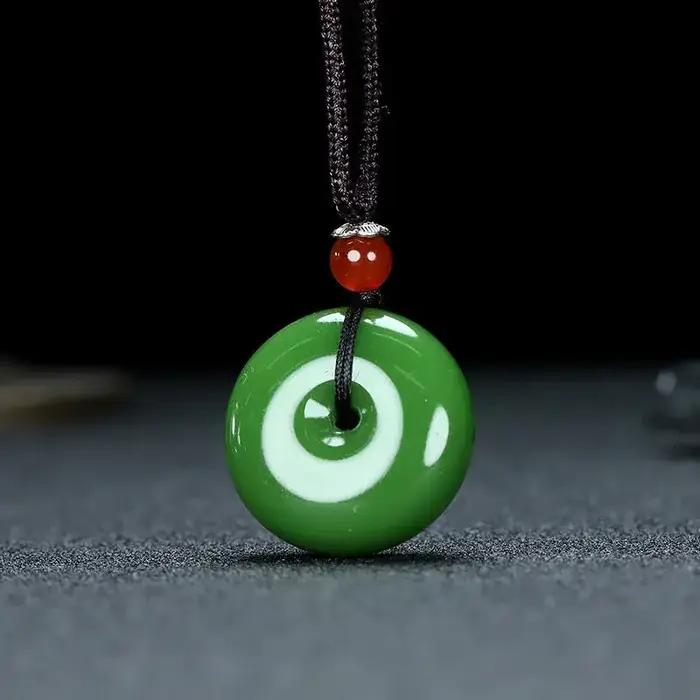 Pendentif en Pierres Précieuses pour Homme et Femme, Bijoux de Charme Naturel, Vintage, Amulette de