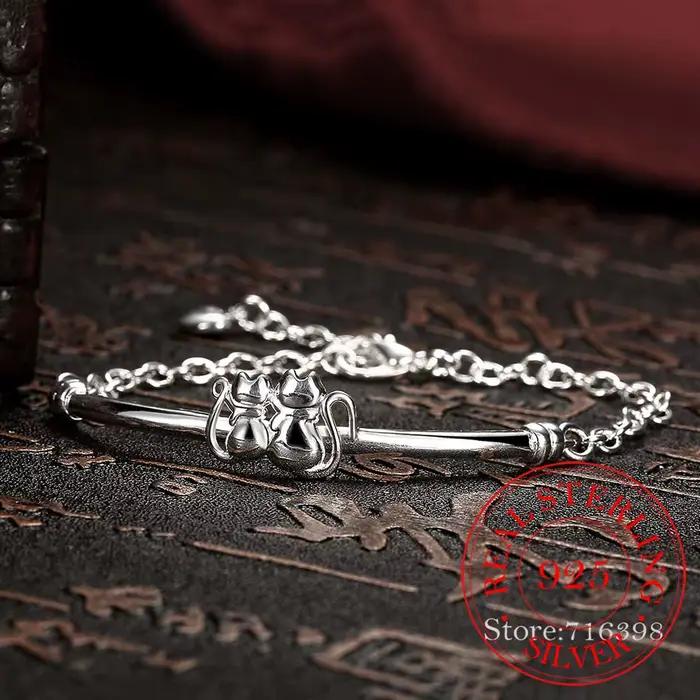 Bracelets en argent sterling 925 serti de zircone cubique et cristal pour femmes et hommes occasions spéciales