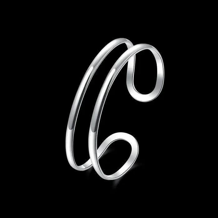 Bracelets ajustables en argent sterling 925 pour homme et femme