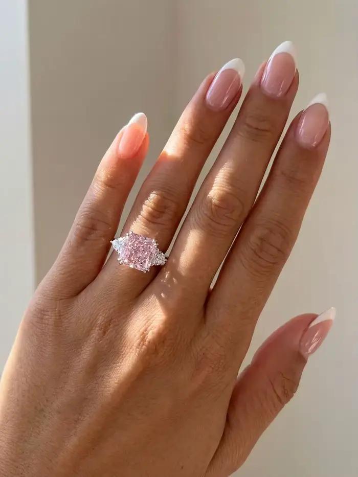 Bague en argent Sterling 925 brillante pour femmes