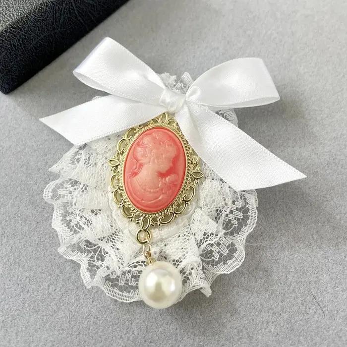Broches Vintage en tissu fait à la main pour femmes