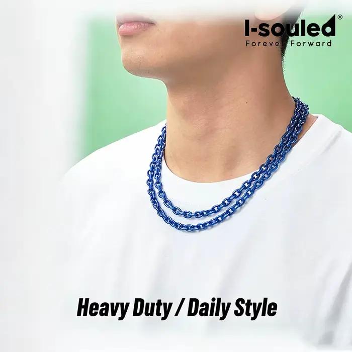 Collier en chaîne d'ancre en titane 7mm pour navigateurs et amoureux de l'océan cadeau pour homme et femme océan marine stabilité et force océanique style sportif