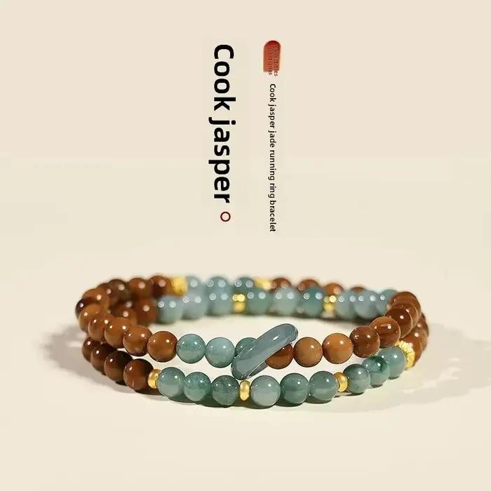 Bracelet perlé Kukui en cristal orange naturel pour femme occasions spéciales élégance moderne