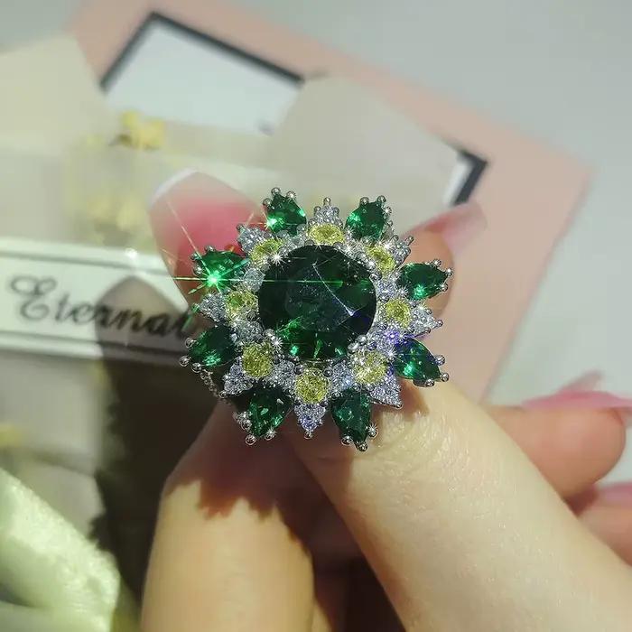Bague de fiançailles ouverte pour femme