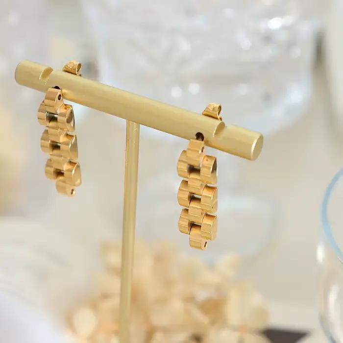 D'oreilles en acier inoxydable pour dames