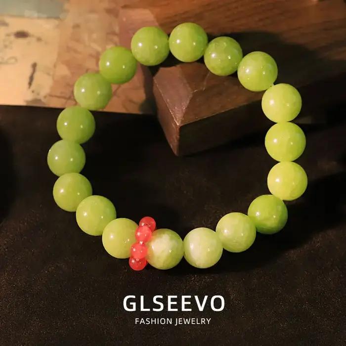 Bracelet avec capuchon de lait de raisin vert