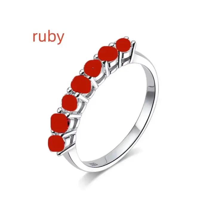 Bague en rubis personnalisée