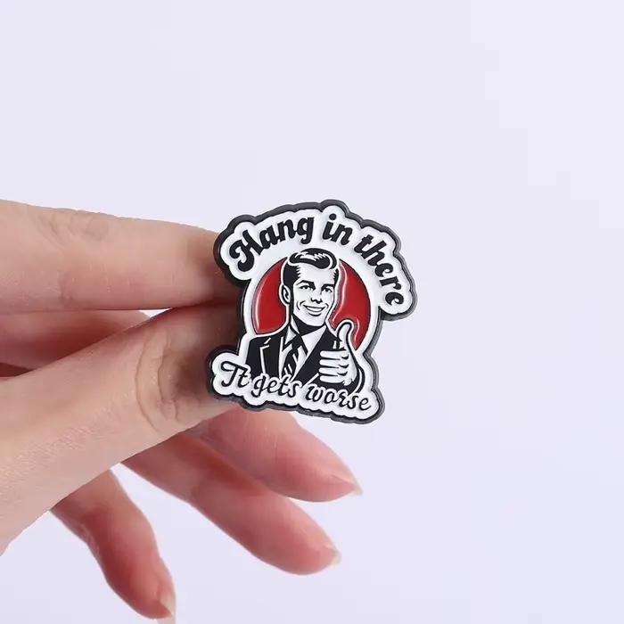 Broches en émail Vintage rétro des années 80, Badges à revers, Punk sarcasme, bijoux cadeau pour amis
