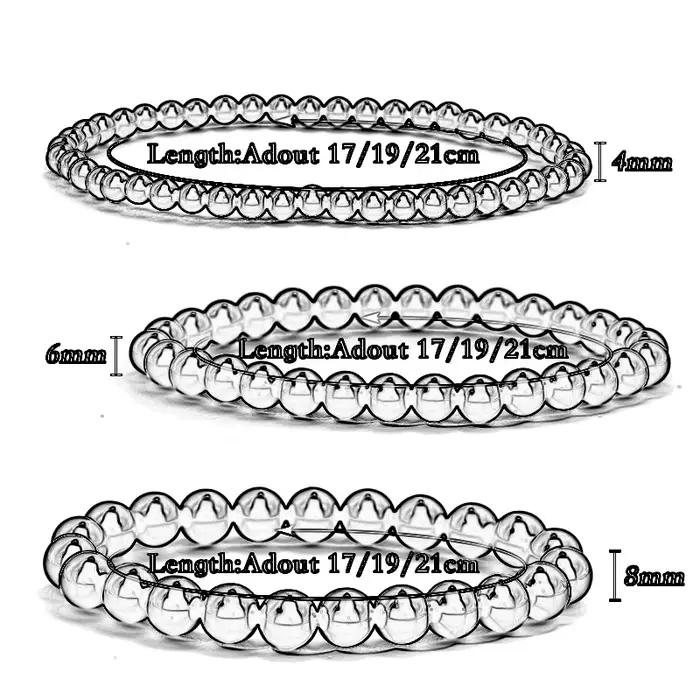 Bracelets perlés en pierre de pyrite pour hommes et femmes