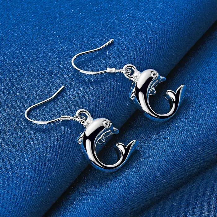 1 paire de boucles d'oreilles en argent sterling 925