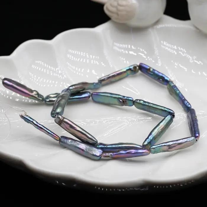 Perles baroques naturelles d'eau douce noires pour la création de bijoux et accessoires élégants occasions spéciales