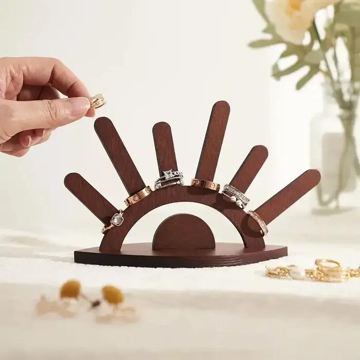Support de présentation de bijoux en bois de qualité supérieure