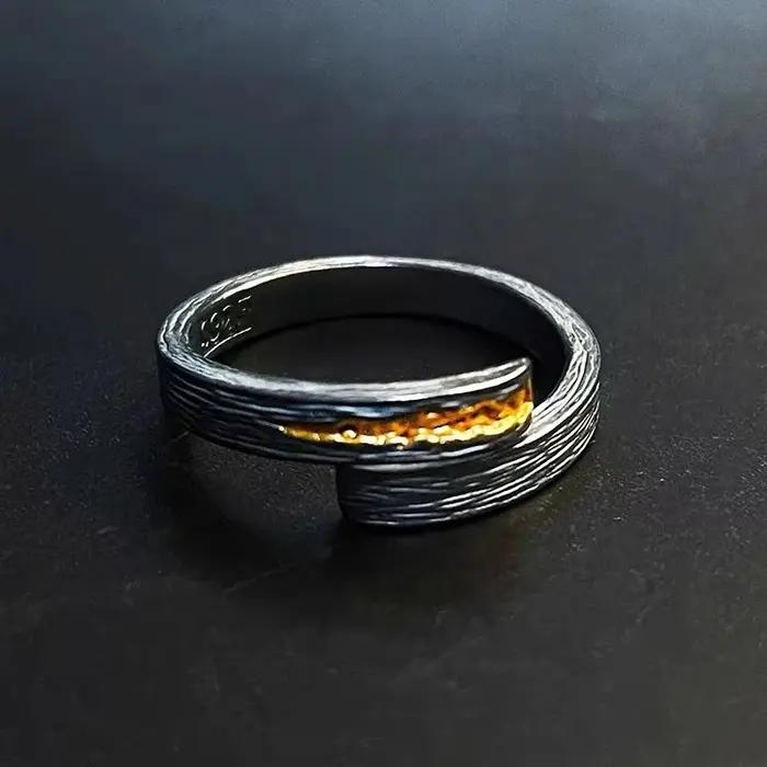 Bague de Pouce en Argent S925 pour Homme