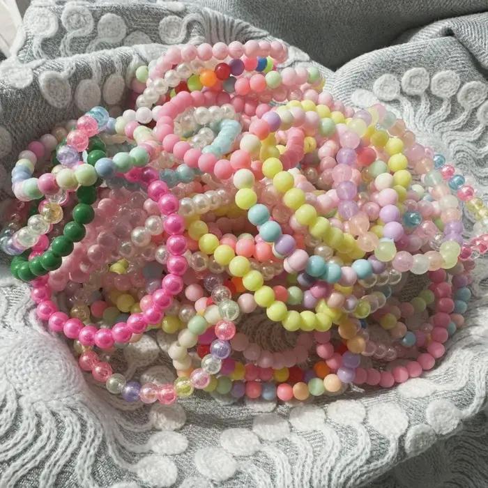 10/20/30 pièces Bracelet de perles colorées enfants filles cadeaux de fête d'anniversaire Goodie Pinata remplissage
