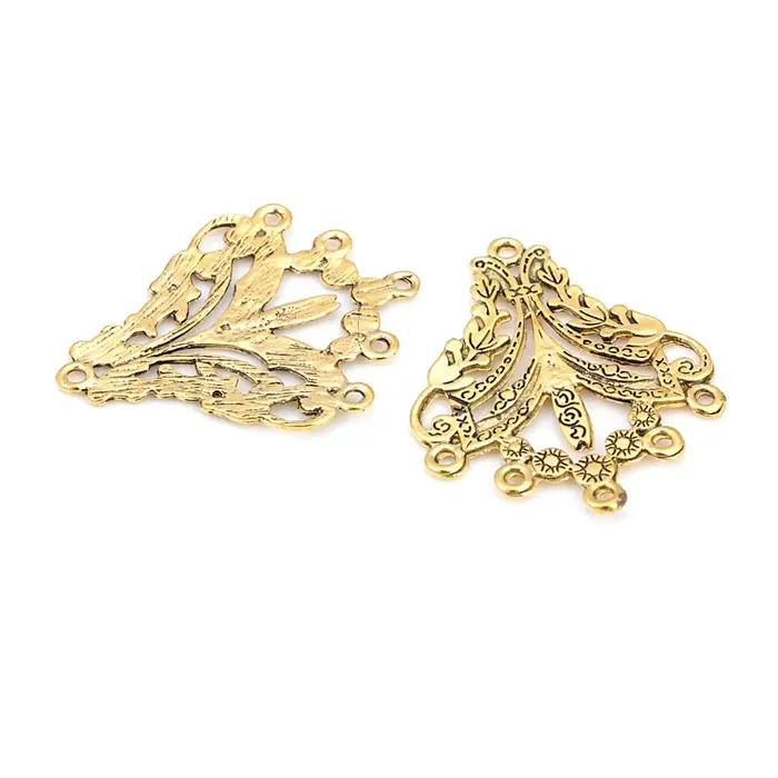 Boucles d'oreilles en alliage de zinc de style vintage pour femmes