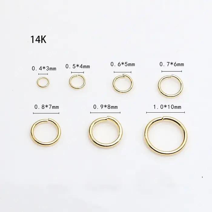 Anneau de connexion simple plaqué or, accessoires de bijoux à bricoler soi-même, rétention de docume