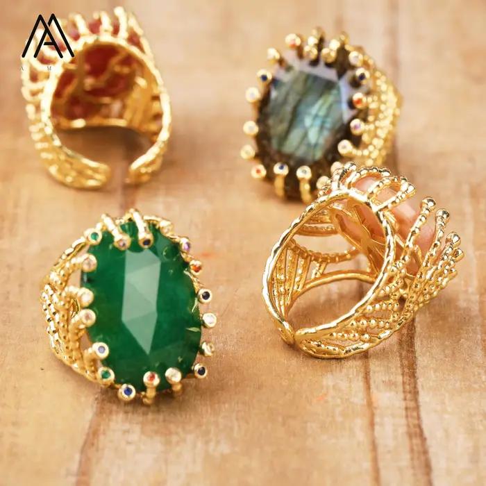Bague en cristal naturel