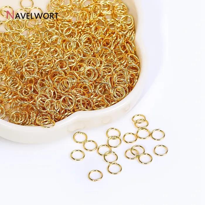 Anneaux Fendus Plaqués Or 18K et Anneaux de Connexion Pour Bijoux Création DIY Accessoires de Fabrication de Bijoux Occasions Spéciales