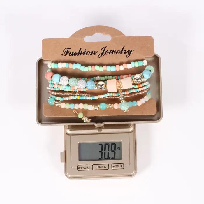 Ensemble de bracelets bohème en perles faites à la main pour femmes