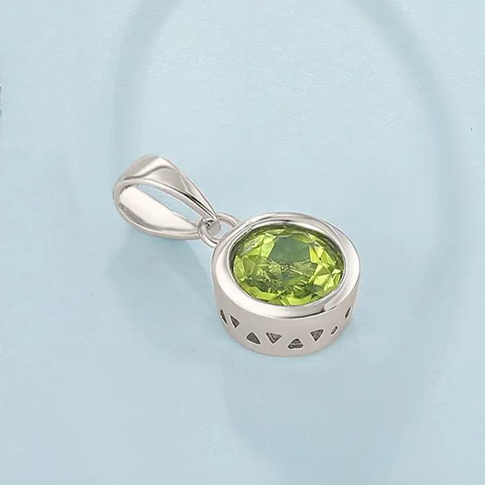 Collier pendentif en argent regardé 925 pour femme
