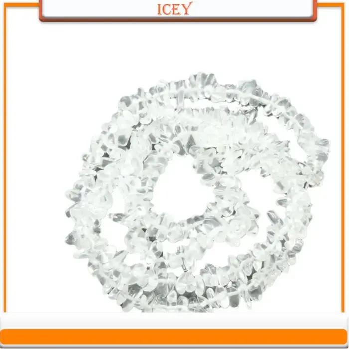 Bracelet en pierre de cristal blanc perles ovales bijoux élégants pour femmes occasions spéciales bijoux personnalisables perles de cristal à bricoler soi-même
