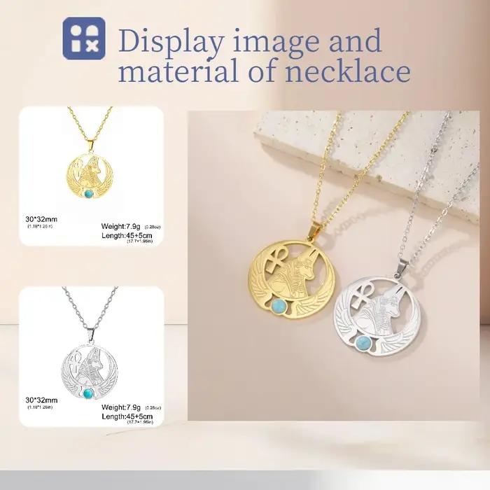 Dreamtime – collier avec pendentif en forme d'egypte égyptienne antique