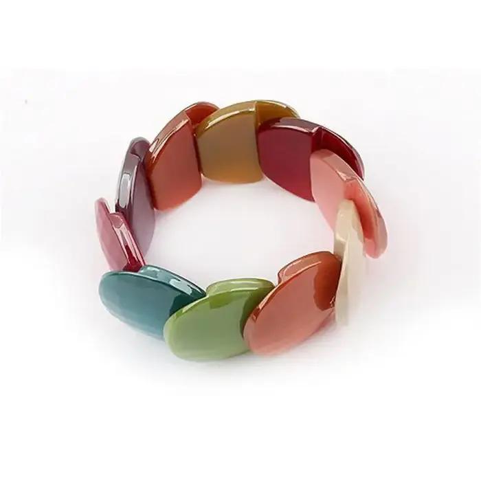 Bracelets à bulles en résine bohème pour femme