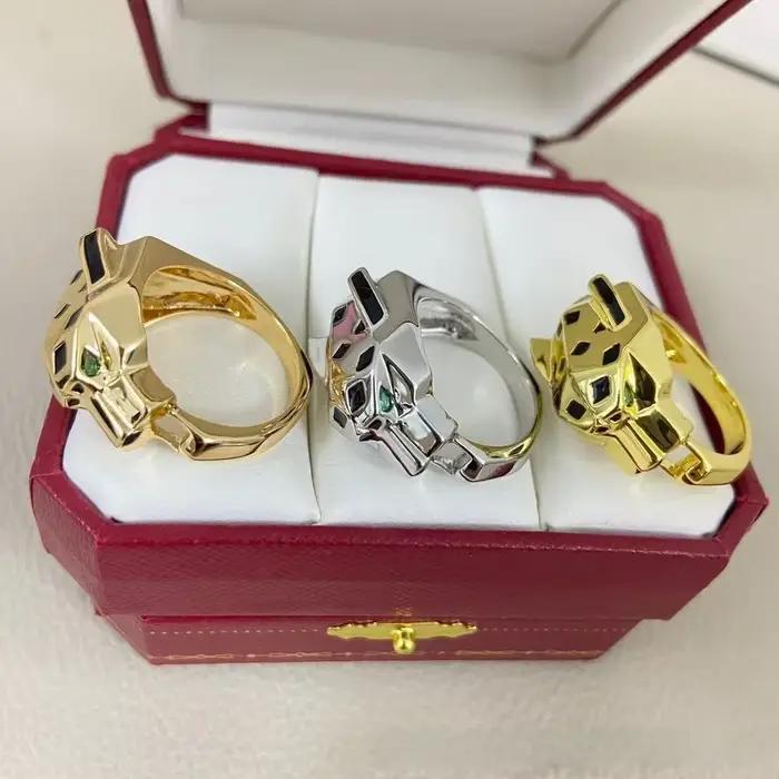 Bague Tête de Léopard Luxueuse et Tendance