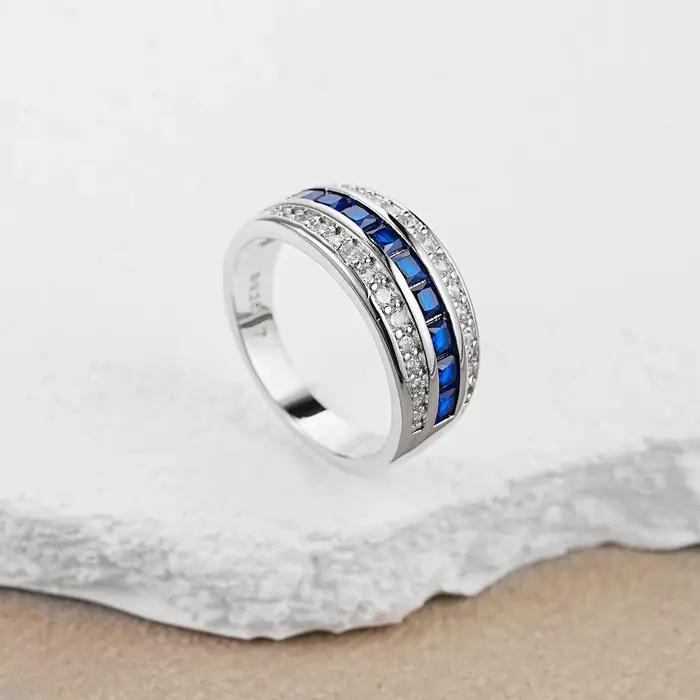 Bague en argent Style princesse S925 pour femmes