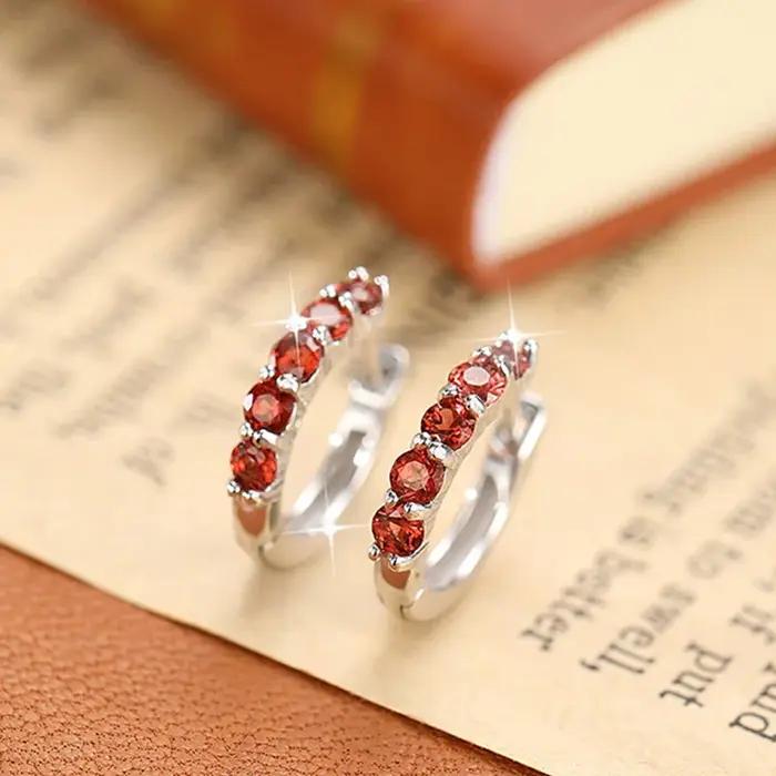 Boucles d'oreilles de luxe en argent Sterling S925 pour femmes