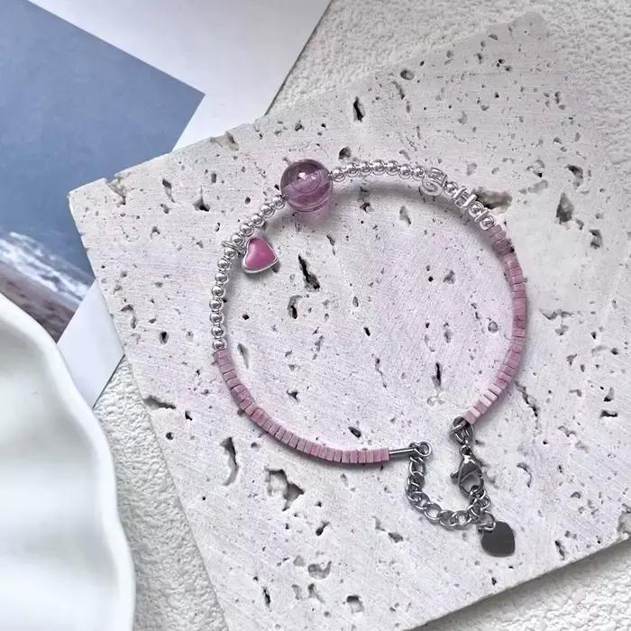 Bracelet de prière scénique du Temple pour femme avec cristal et brins élégant pour méditation et style quotidien