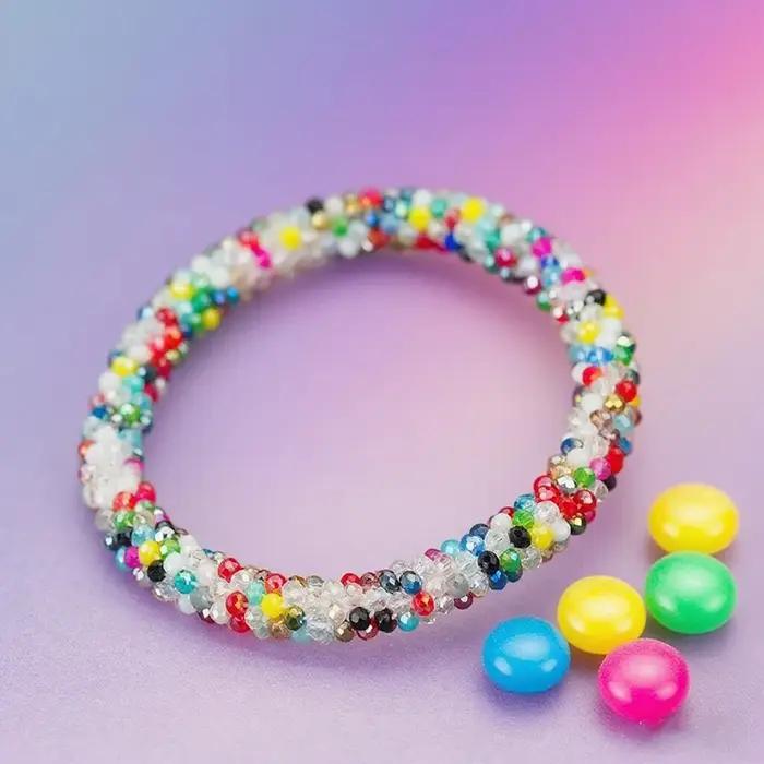 Bohème perles colorées femme Bracelet 6 couleurs petite perle de cristal doux décontracté brin Braslet fête Festival filles cadeau Joias