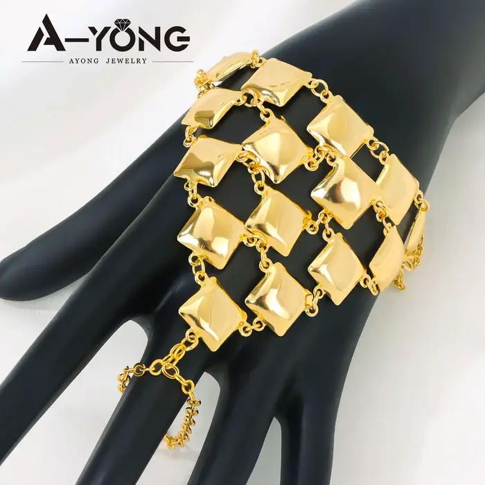 Bracelet en or de Dubaï avec bague