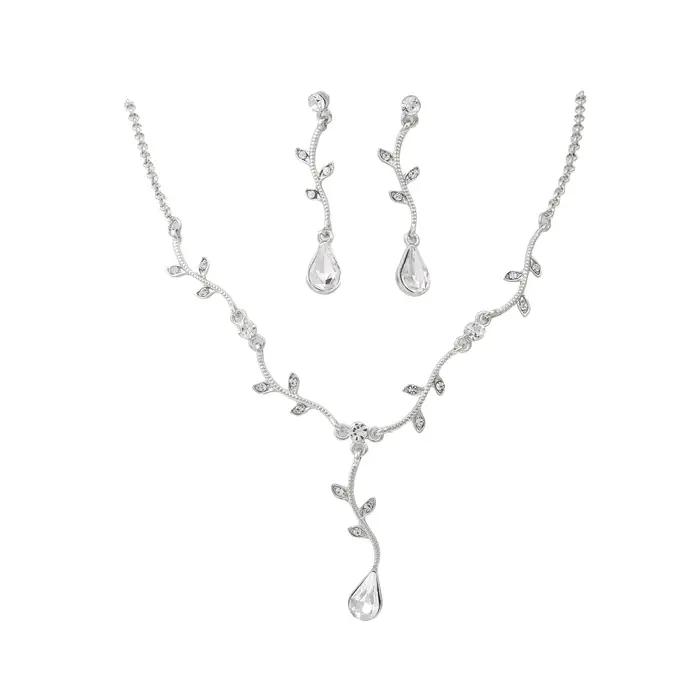 Parures de bijoux plaqués or CC pour femmes