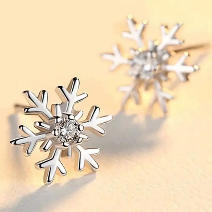 Buyee-Boucles d'oreilles douces en argent regardé 925 pour femmes et filles