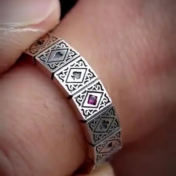 Buyee-Bague ouverte en argent regardé 925 pour hommes et femmes