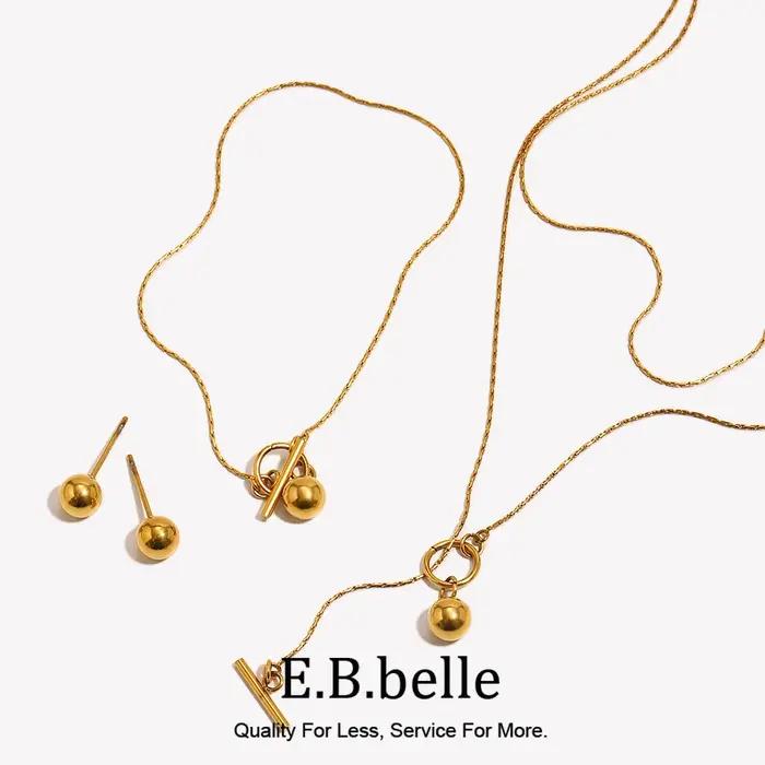 Ensemble de bijoux pour femme E.B.belle OT Toggle Clasp Ball