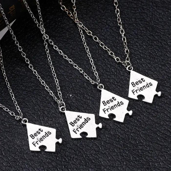 Collier pendentif Bff Chia Ship Letter pour homme et femme