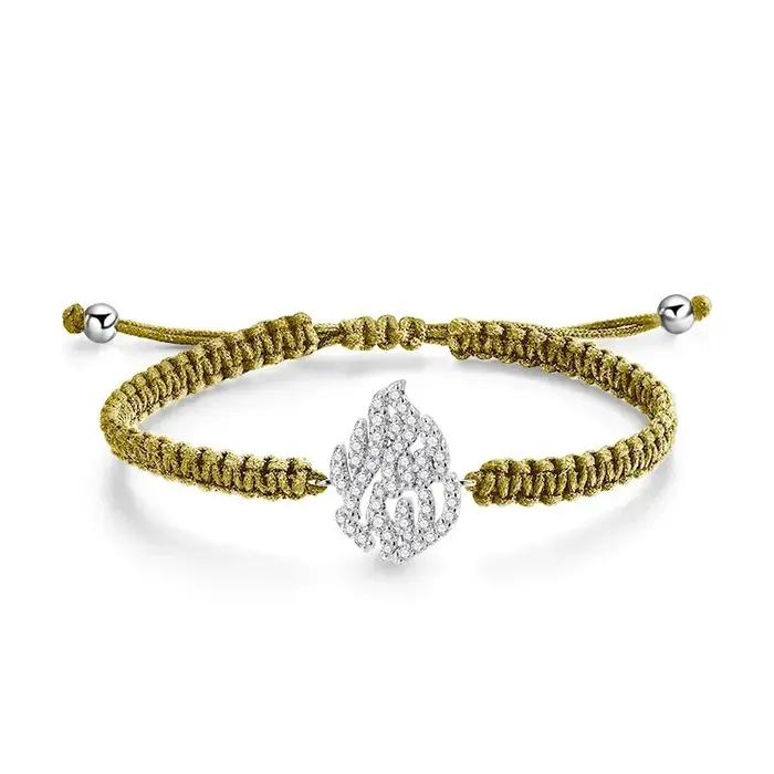Bracelet en argent sterling 925 sertie de moissonite VVS1 pour femmes et hommes occasion spéciale anniversaire saint-valentin nouveau-an