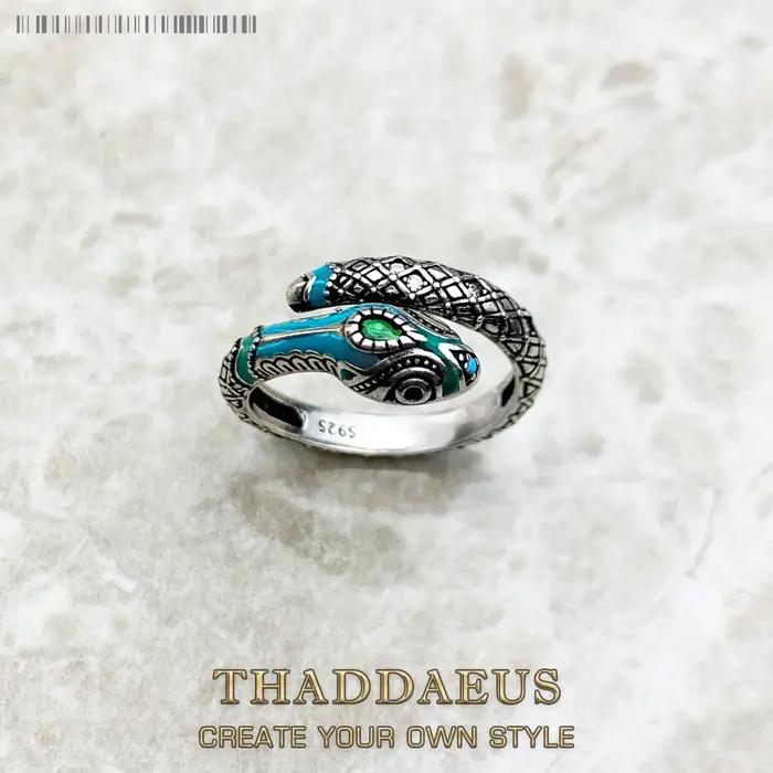 Bague serpent mystique tropical bohème en argent sterling 925 pour femmes occasions spéciales romantiques cadeaux