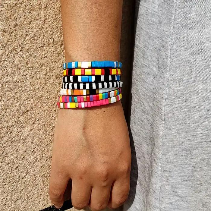 ATA YUKI TILA-Bracelet de perles colorées empilables pour femmes