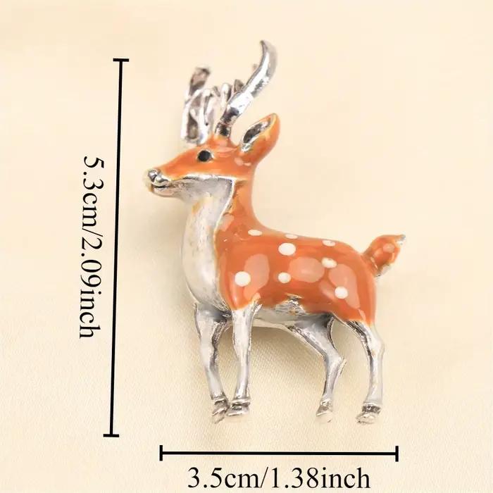 Broche de luxe baroque avec motif cerf sika élégante pour hommes et femmes occasions spéciales mariage cérémonie événements