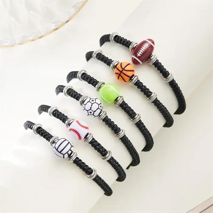 Bracelet Sportif Minimaliste à Perles de Montagne pour Homme, Occasions Spéciales et Vie Quotidienne