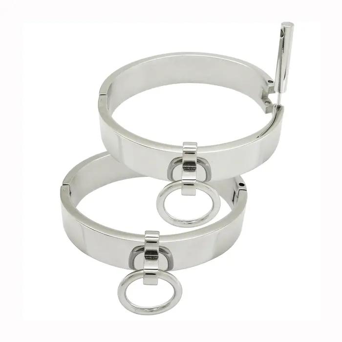 Bracelet de cheville et de poignet verrouillable en acier inoxydable