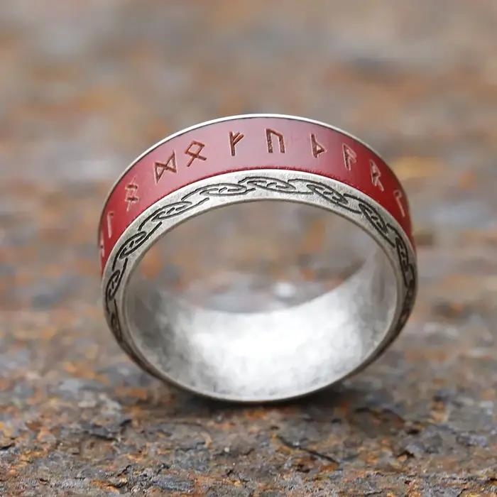 Bague de fiançailles ronde en bois de rose pour hommes