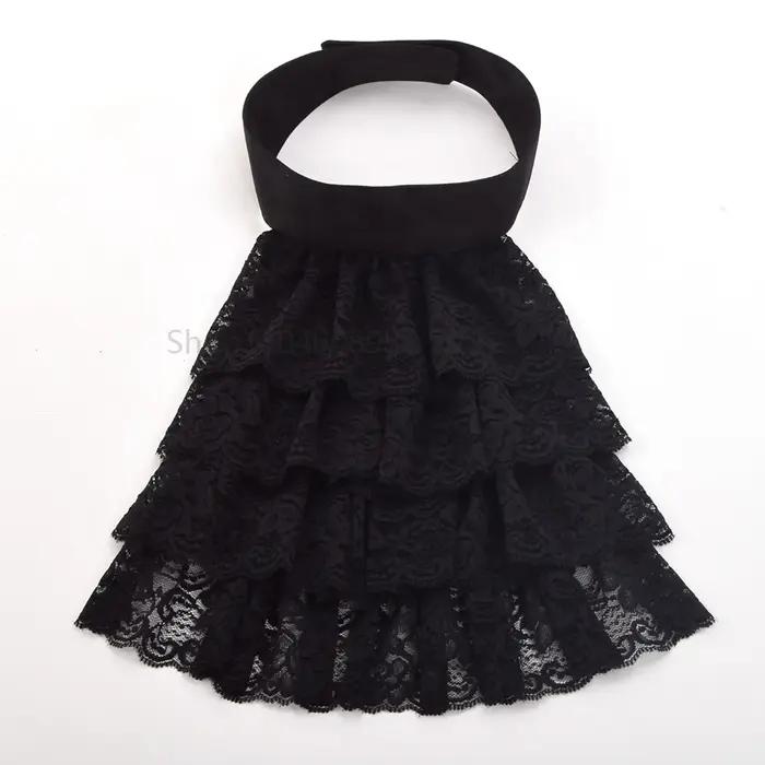Jabot – faux col victorien Vintage en dentelle à volants