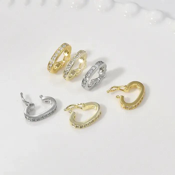 Fermoirs plaqués or 18K 14K rhodium ou argent pour bijoux amplificateurs de pendentifs pour bracelet collier et accessoires occasions spéciales